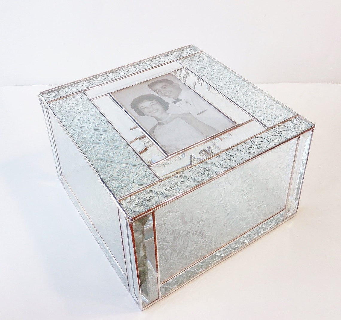 Elegant Stained Glass Keepsake Box 50th Anniversary Gift Etsy