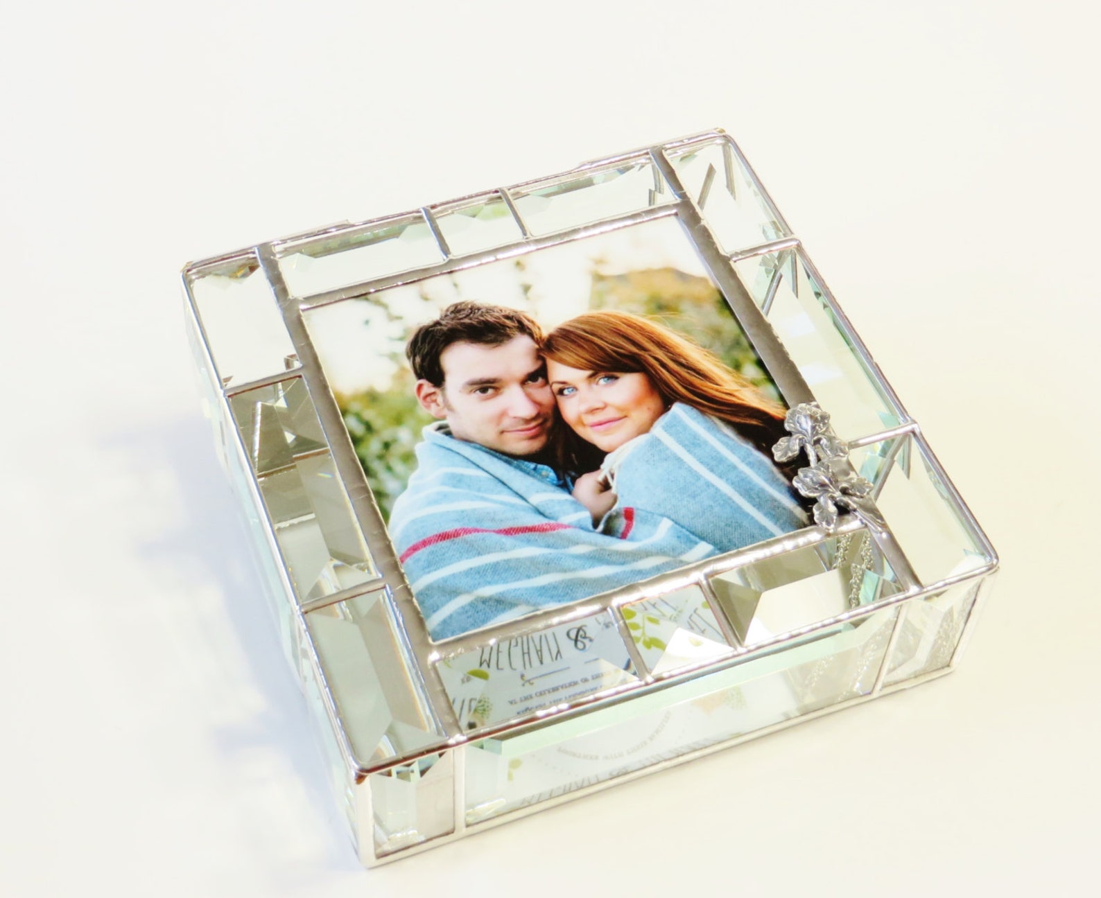Stained Glass Keepsake Beveled Memory Box 7x7x2 Wedding Etsy