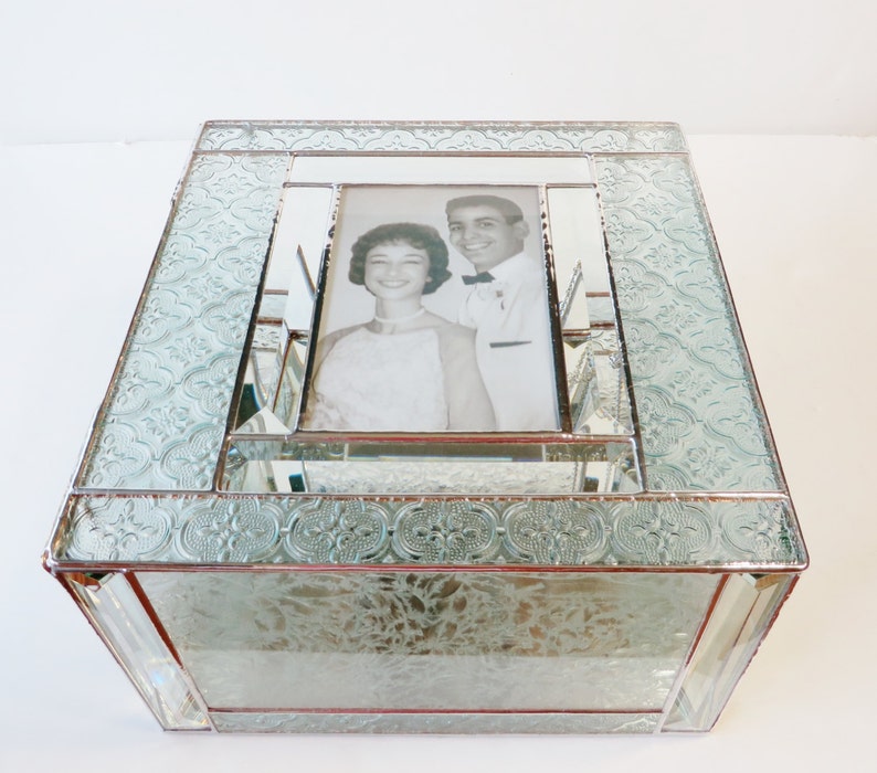 Elegant Stained Glass Keepsake Box 50th Anniversary Gift Etsy