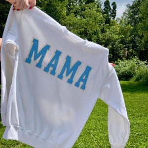 Vintage Feel Mama Patchwork Sweatshirt