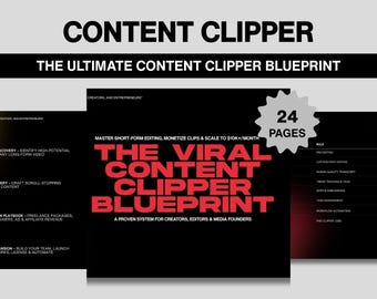 Viral Content Clipper Blueprint – Short Form Video Guide (PDF Download)