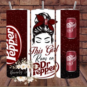 Dr. Pepper Tumbler Wrap