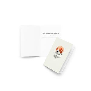 Carte Traverser une période difficile - Empathie + soutien, carte de voeux moderne et minimaliste pour les journées difficiles - Dumpster Fire