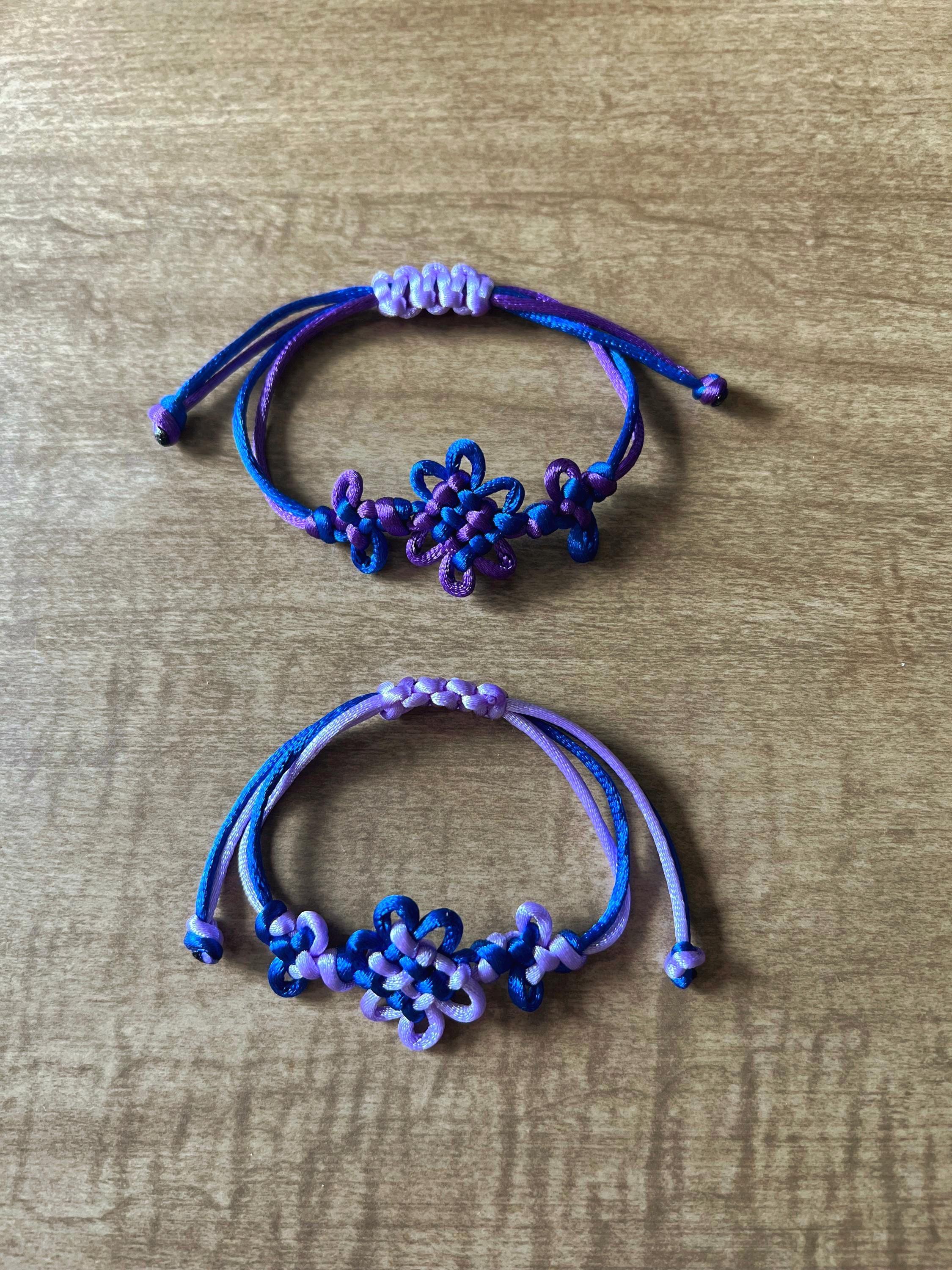 Kpop Demon Hunters Inspired Korean Knot Bracelet and Bag Charm