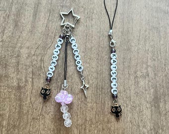 Kpop Lightstick Inspired Beaded Keychain Charm