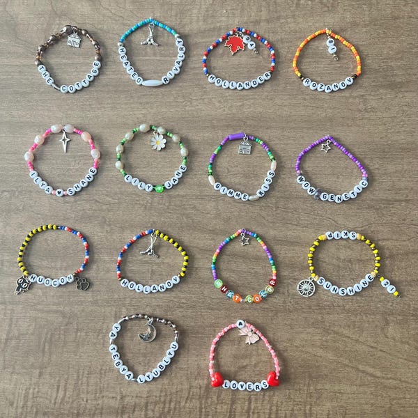 Heated Rivalry Beaded Bracelets Shane Hollander and Ilya Romanov The Cottage