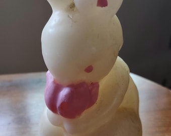 Easter bunny rabbit candle 1960s