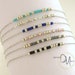 Dainty Morse Code Bracelet, Custom Message Bracelet with Tiny Beads, Morse Code Jewelry for Her 