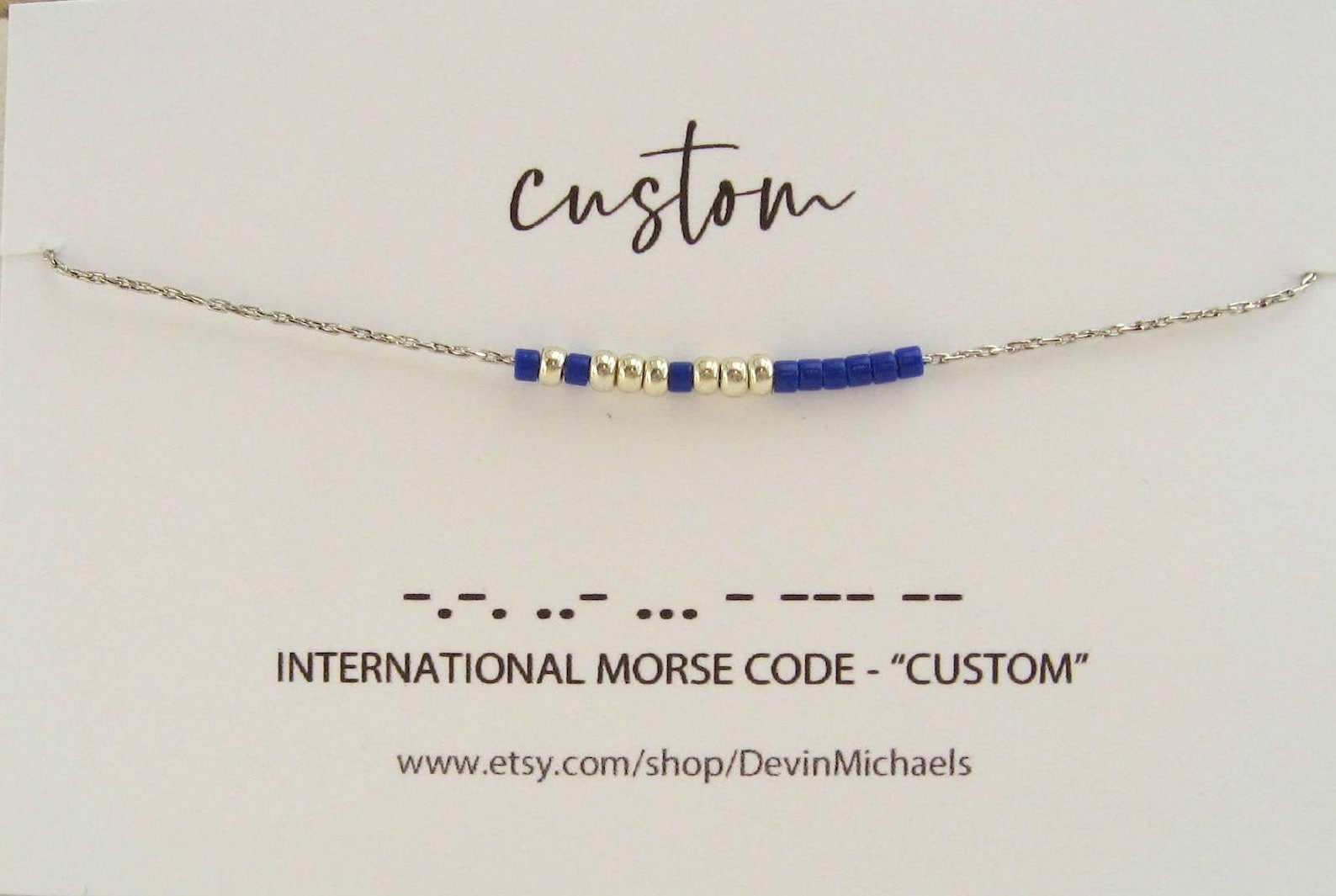Custom Morse Code Necklace Choose Your Own Secret Message - Etsy