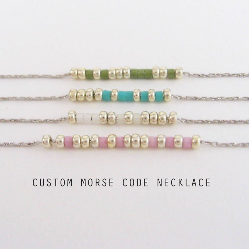 Morse Code Jewelry - Etsy
