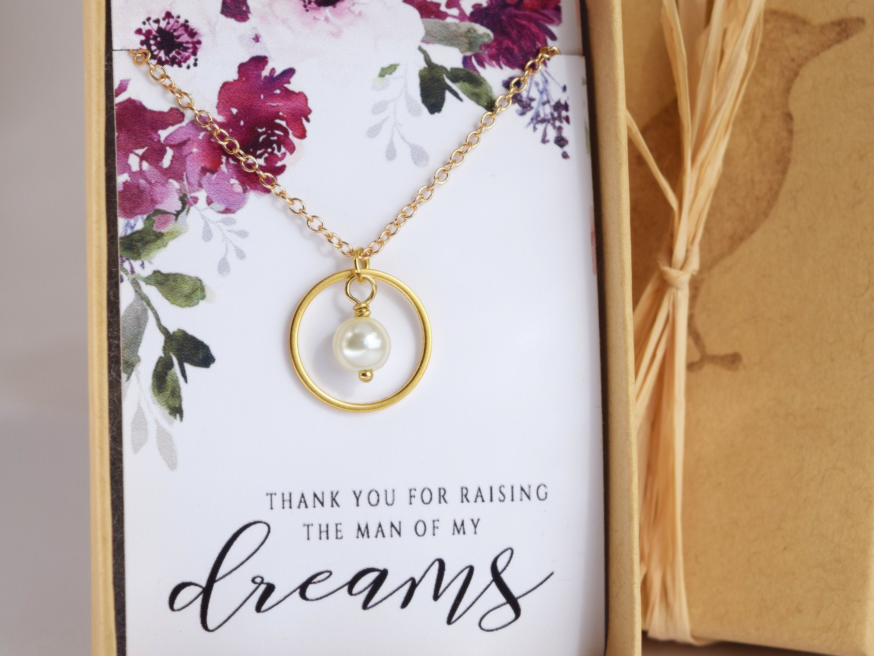 Thank you for raising the man of my dreams necklace sale