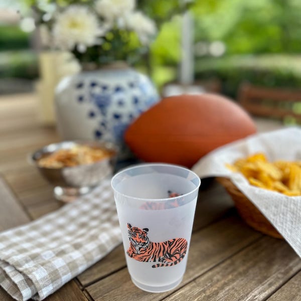 Frosted Flex Cup 16 oz - Tiger | Set of 8