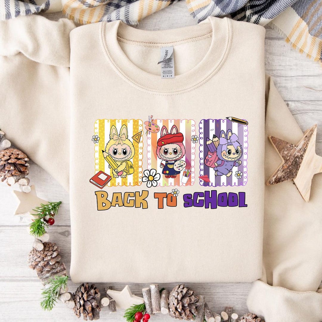 Labub Back to School PNG, Cute Labub Bunny Pencil PNG, School Bag Labub ...