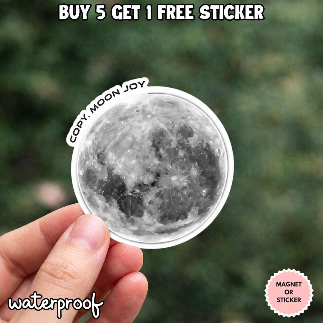 Copy, Moon Joy Sticker-artemis II Moon Mission Decal, NASA Vinyl ...