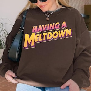Having a Meltdown PNG | Funny Retro Marquee Lights Design  | Digital Download | Transparent Background | Hannah Montana | Funny
