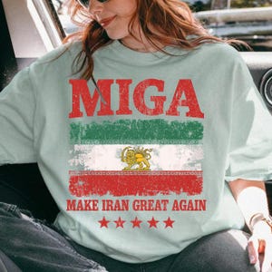 Hagamos que Irán vuelva a ser grande – MIGA PNG / Diseño de camiseta con sátira política / Gráfico inspirado en MAGA / Descarga digital para Cricut y sublimación