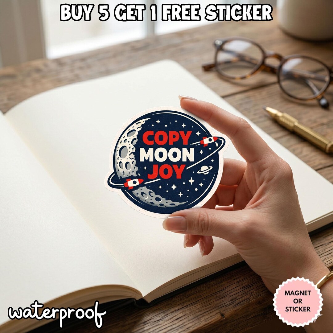 Mission Computer Sticker Copy, Moon Joy Sticker-artemis II Moon Mission Decal, NASA Vinyl ...