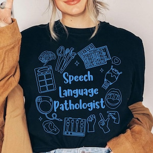 Speech Language Pathologist ,Therapist png, SLP Therapy Minimal Speechie Pathology Grad Gift,  SLPA png