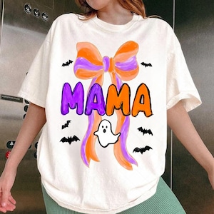 Boo Mama PNG, Spooky Coquette PNG, Ghost PNG, Halloween Png, Fall Png, Preppy Png, Trendy Png, Halloween Bow Png, Brushstroke