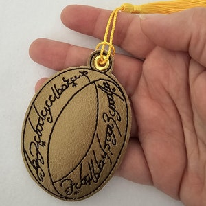 The One Ring Vinyl Embroidered Bookmark