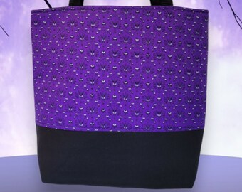Borsa tote fatta a mano con carta da parati Haunted Mansion