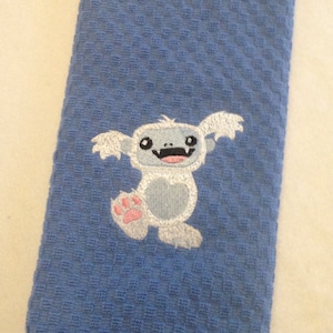 Little Yeti Monster Kitchen Hand Towel image 1