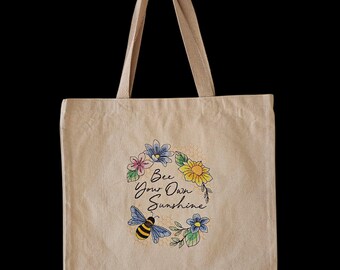 Bee Your Own Sunshine Canvas Tote Bag