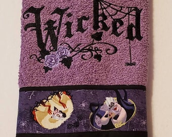 Evil Villain Inspired Bathroom Hand Towel