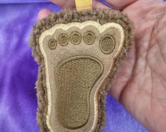 Bigfoot Foot Plush Keychain