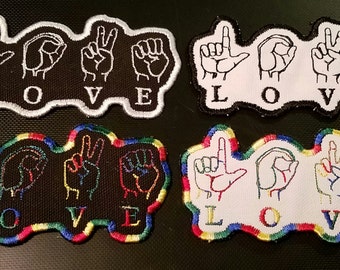 Sign Language LOVE Patch