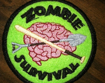 Embroidered Zombie Survival Patch