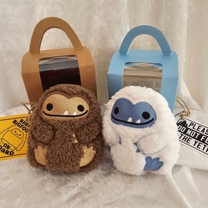 Tiny Bigfoot or Yeti Plush Stuffie Gift Boxed