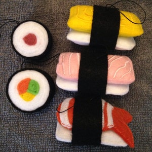 Takeout Sushi Felt Ornaments Set of 5 image 2