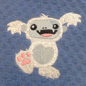 Little Yeti Monster Kitchen Hand Towel image 2