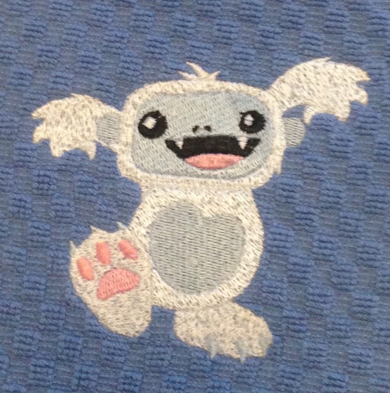 Little Yeti Monster Kitchen Hand Towel image 2