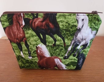 Horses Zippered Bag