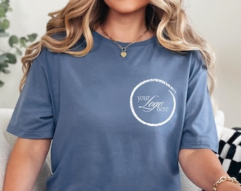 Business Logo Shirt Boxy Tee, Personalized Company Shirt, Custom Logo Shirt, Company Logo Shirts, Personalized Logo T-shirt, Custom Brand