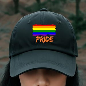 Rainbow Pride Hat, Pride Hat, LGBTQ Hat, for Gay Friend, Pride Celebration Hat, Pride Gift,Cap, Summer Baseball Hat,Trendy Baseball Cap