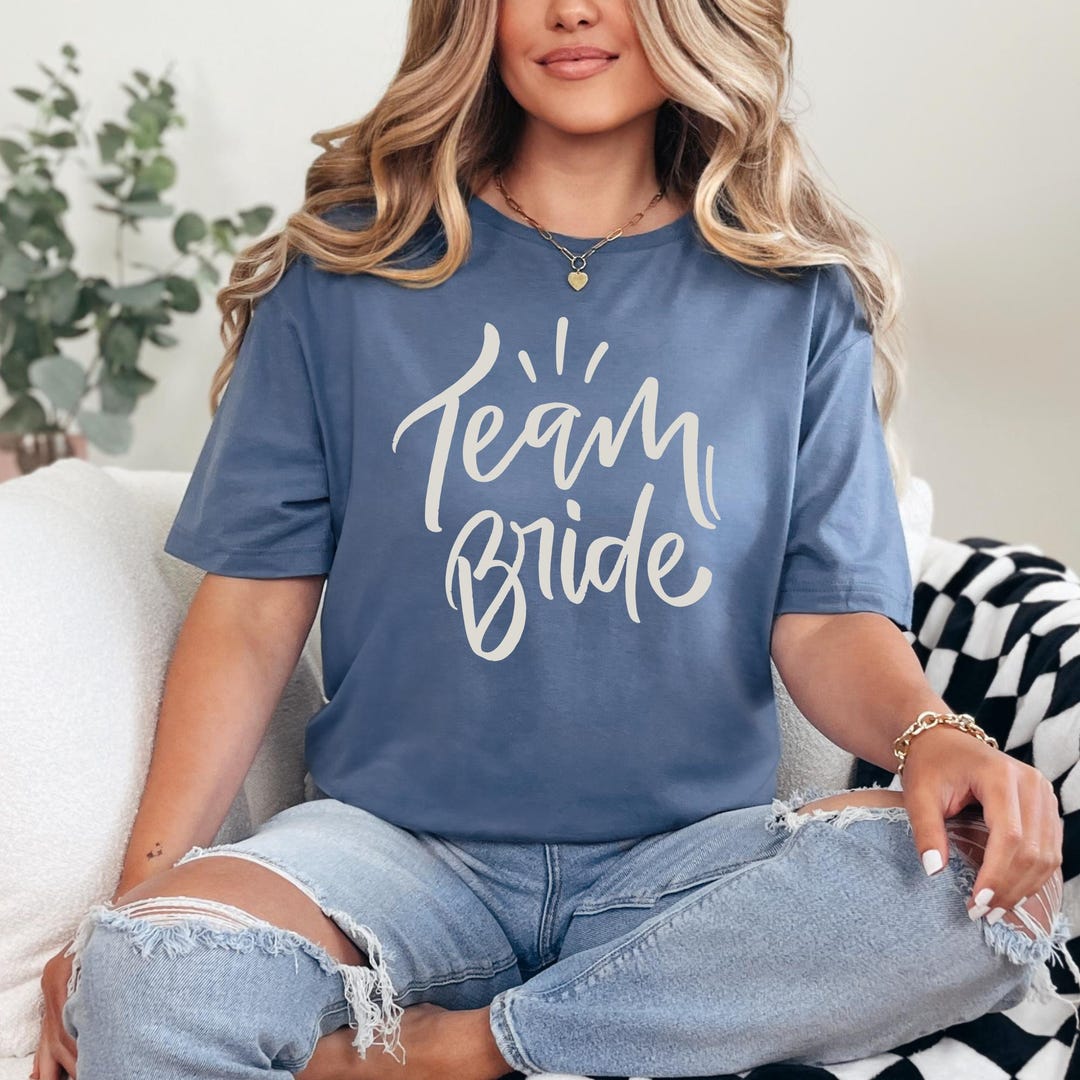 Team Bride Shirt, Bachelorette Party Tshirt, Bridesmaid Gift Tee ...