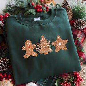 Gingerbread Embroidery Design, Christmas Cookie Embroidery File, Xmas Tree Star Gingerbread Man Machine Embroidery Pattern