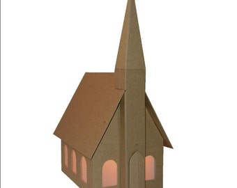 Kit de bricolaje: Casa de jengibre de aglomerado Little Chapel