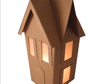 Kit de bricolaje: Pequeña y divertida casa de jengibre de aglomerado