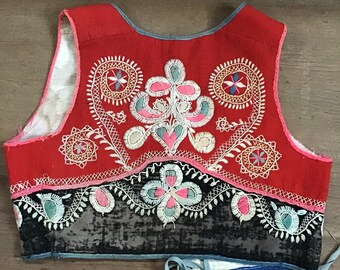 Heart Embroidered Vest From Vianna, Portugal