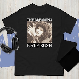 Kate Bush Vintage Style Dreaming Hounds Love Kick Inside Retro T Shirt