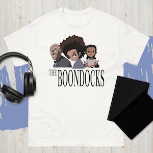 New The Boondocks Huey Animated Cartoon Men&#39;s Funny T-Shirt Usa Size S-3XL
