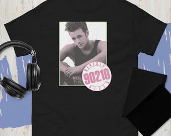 Beverly Hills 90210 Tv Show Dylan Mckay Luke Perry 80's Retro Mens White T Shirt