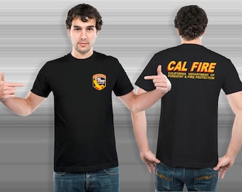 New Cal Fire California T-Shirt Tee Usa Size