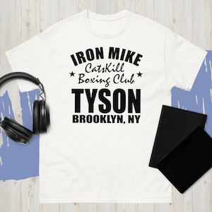 Iron Mike Tyson GYM Boxing Club T-Shirt Men&#39;s White Tee
