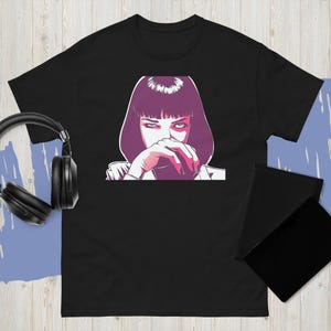 Mia Wallace Pulp Fiction Art Tarantino Retro Vintage Hipster Unisex T Shirt 1927