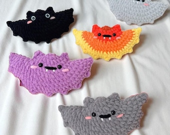 No-Sew Little Bat Crochet Pattern PDF Bundle, Cute Amigurumi Bat Plushies, Halloween Bat Toy Set, Multilingual Digital Tutorial File